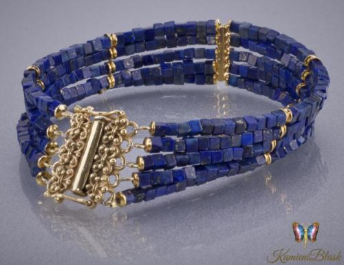 Bransoletka lapis lazuli 